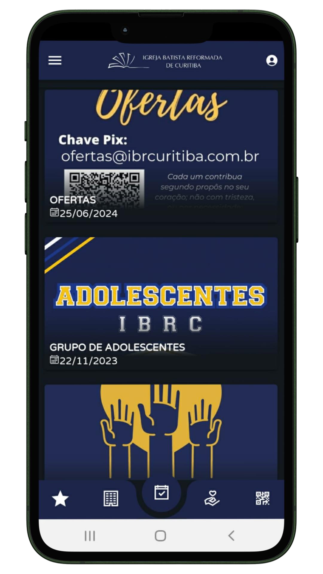 Imagem do Aplicativo da Igreja